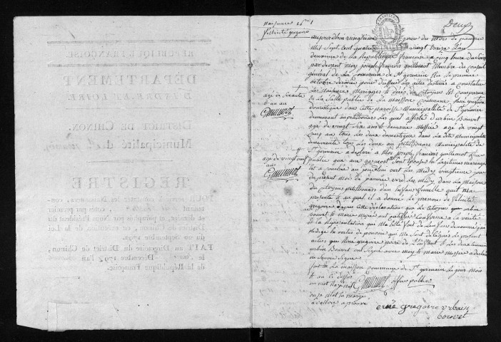 Naissances, 1793-an II