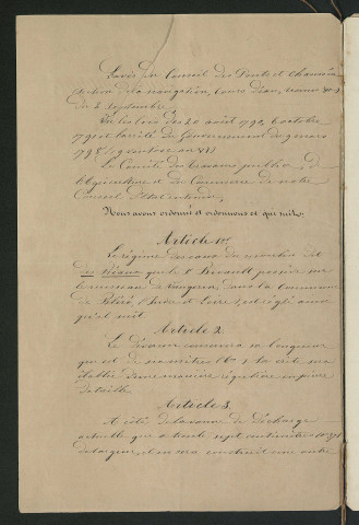 Ordonnance royale valant règlement d'eau (18 mars 1847)