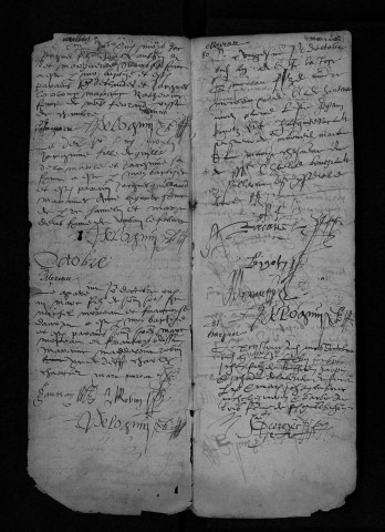 Collection communale. Baptêmes, septembre 1577-9 décembre 1583