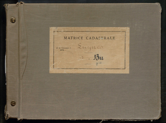 Table des comptes de la matrice. Comptes actifs personnes morales et A - B.