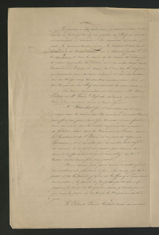 Procès-verbal de visite (29 mai 1849)