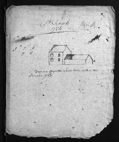 Baptêmes, mariages, sépultures, 1784-1785