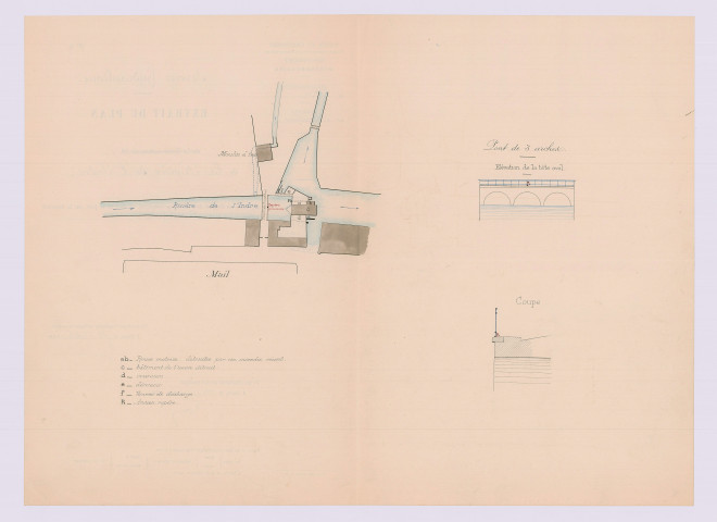 Déplacement d'un repère : plan des lieux (22 octobre 1891)