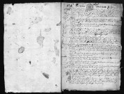 Collection communale. Baptêmes, mariages, sépultures, 1676-1686 - Contient aussi des extraits des procès-verbaux et des ordonnances de l'archevêque de Tours (1678)