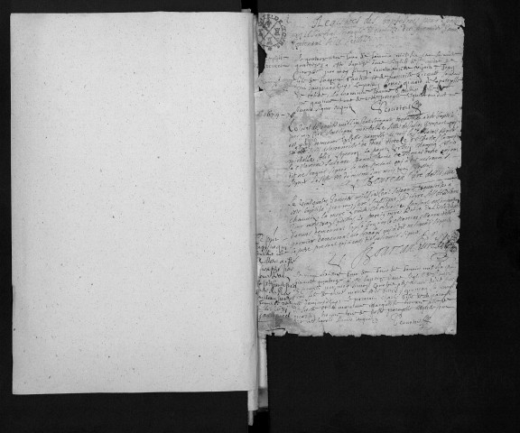 Collection communale. Baptêmes, mariages, sépultures, 1674-1681 et 1684-1699