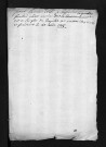 Collection du greffe. Baptêmes, mariages, sépultures, 1736-1738