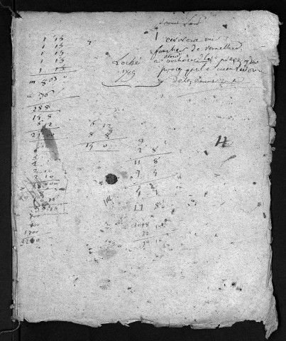 Collection du greffe. Baptêmes, mariages, sépultures, 1789