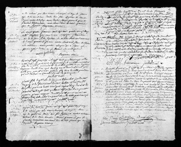 Collection du greffe. Baptêmes, mariages, sépultures, 1791