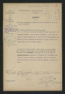 Bélier hydraulique, contrôle des travaux effectués (18 février 1921)