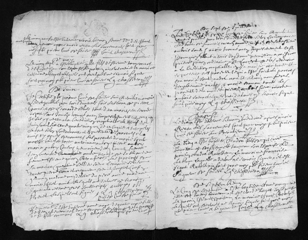 Collection du greffe. Baptêmes, mariages, sépultures, 1681 - L'année 1680 est lacunaire dans cette collection