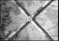 Castel del Monte. Salle du rez-de-chaussée, voûte à nervures.