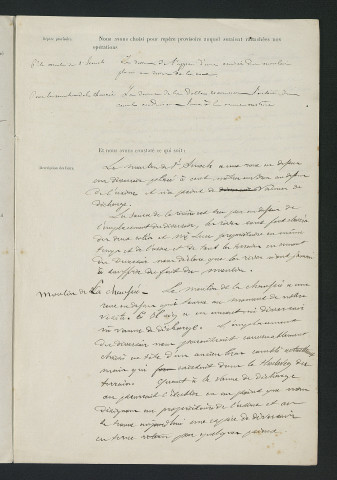Procès-verbal de visite des lieux (29 juin 1853)