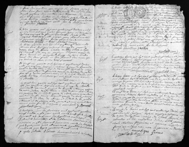 Collection du greffe. Baptêmes, mariages, sépultures, 1792