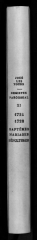 Collection communale. Baptêmes, mariages, sépultures, 1724-1726