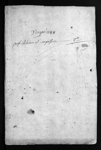 Collection du greffe. Baptêmes, mariages, sépultures, 1788