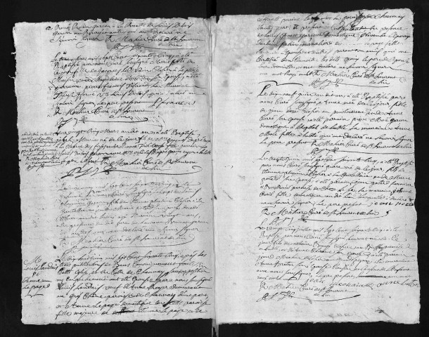 Collection du greffe. Baptêmes, mariages, sépultures, 1765