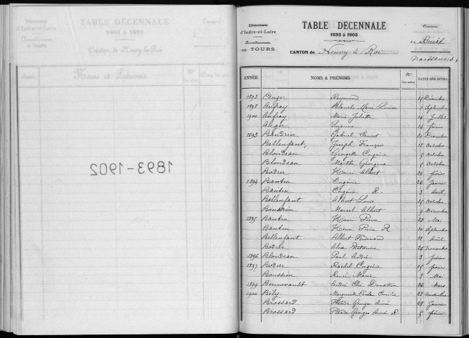 Naissances, mariages, décès