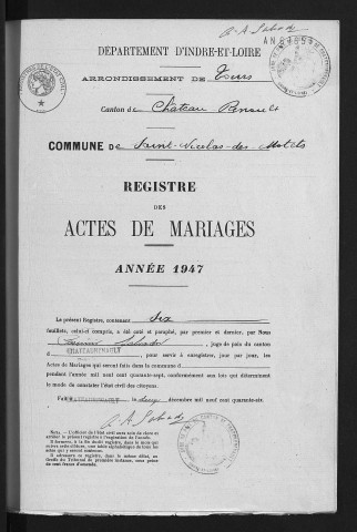 Mariages, 1947