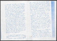 Lettre du conservateur des antiquités et objets d'art du département d'Indre-et-Loire (2/3).