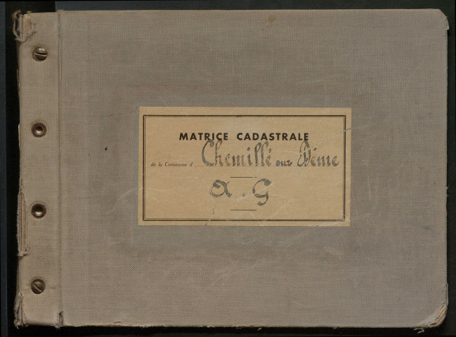 Table des comptes de la matrice. Comptes actifs personnes morales et A - G.