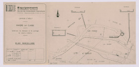 Réfection du déversoir et du vannage au moulin d'Abilly. Plan parcellaire (3 mars 1987)