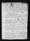 Collection du greffe. Baptêmes, mariages, sépultures, janvier-février 1687