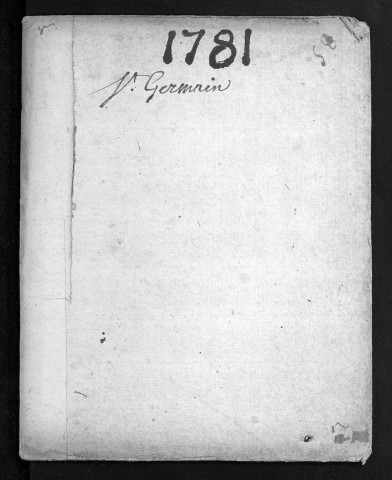 Baptêmes, mariages, sépultures, 1781