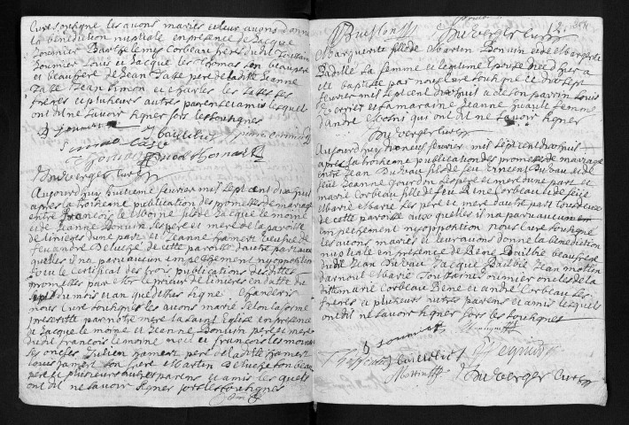 Collection communale. Baptêmes, mariages, sépultures, 1718-1724