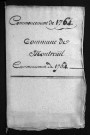 Collection du greffe. Baptêmes, mariages, sépultures, janvier-juillet 1764