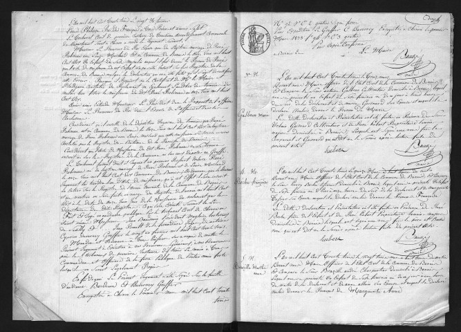 Naissances, 1833-1877