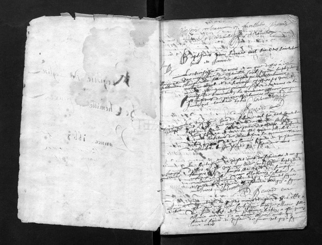 Collection communale. Baptêmes, mariages, sépultures, 1667-1676