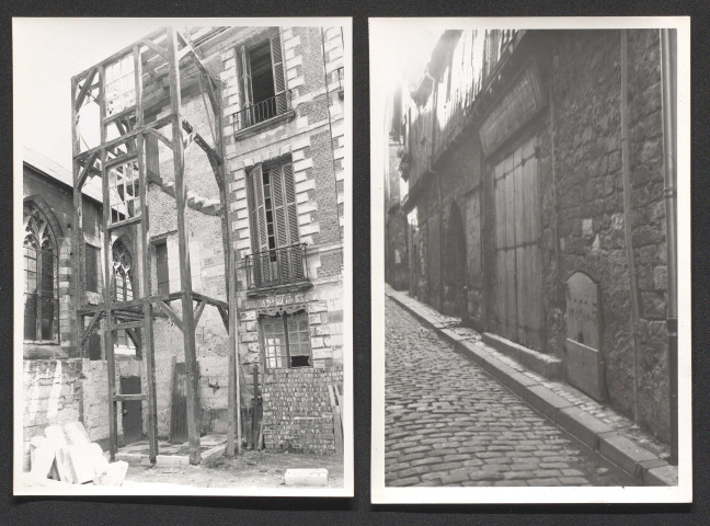 Association ouvrière des compagnons du Devoir, 8 rue Littré (façade ouest du bâtiment à l'angle des rues Paul-Louis Courier et des Carmes) ; 19 rue de la Paix.