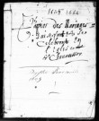 Collection communale. Mariages, 25 avril 1645 - 21 mars 1664