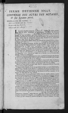 1735 (20 août)-1736 (12 juin)