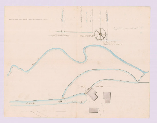Plan du moulin de Chantepie