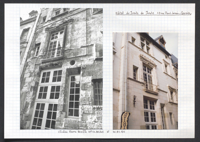 Hôtel de Juste, 17 rue Paul-Louis Courier.