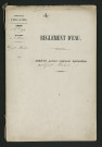 Arrêté portant règlement hydraulique des Grands Moulins (4 janvier 1862)