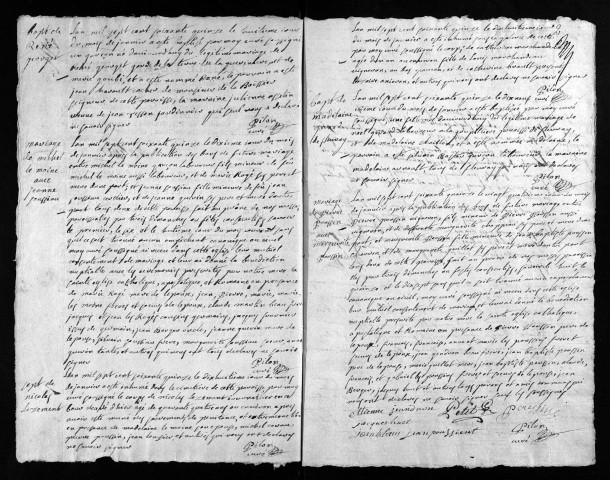 Collection du greffe. Baptêmes, mariages, sépultures, 1775