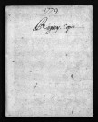 Baptêmes, mariages, sépultures, 1779
