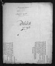 Saint-Michel-du-Bois. Décès, 1793 - Les décès de l'an II et de l'an III sont lacunaires dans cette collection