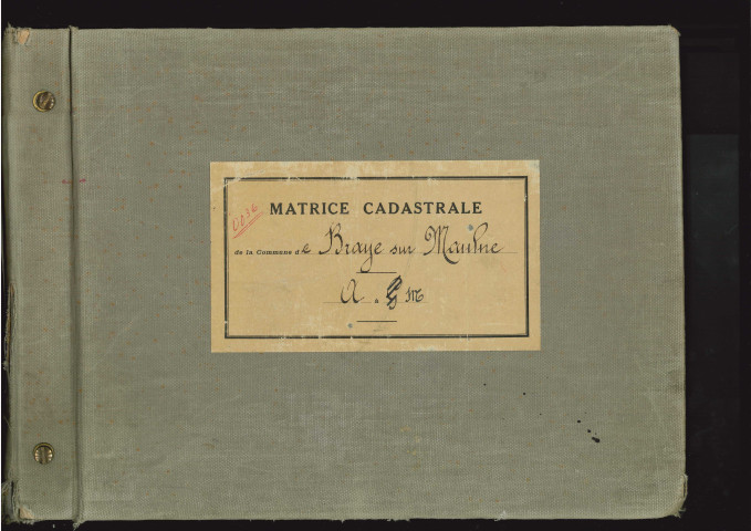 Table des comptes de la matrice. Comptes actifs personnes morales et A - M.