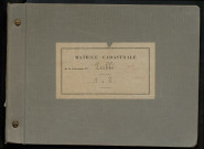 Table des comptes de la matrice. Comptes actifs personnes morales et A - Z.