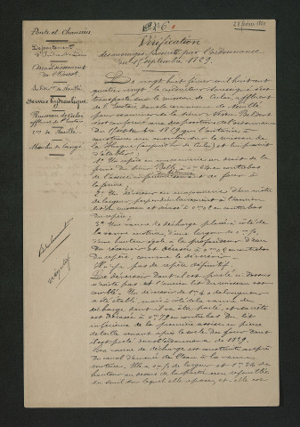 Procès-verbal de récolement (28 février 1880)