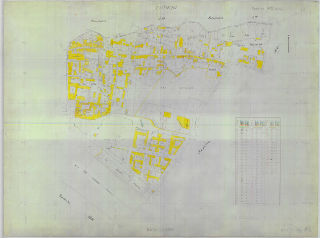 Section AS, feuille 1b