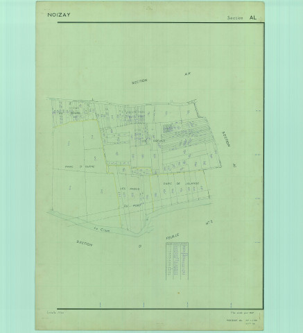 Section AL, feuille 1b