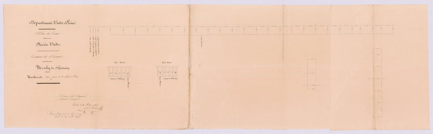 Plan de nivellement (30 mars 1840)