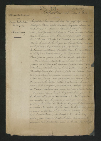 Procès-verbal de réception (8 mai 1827)