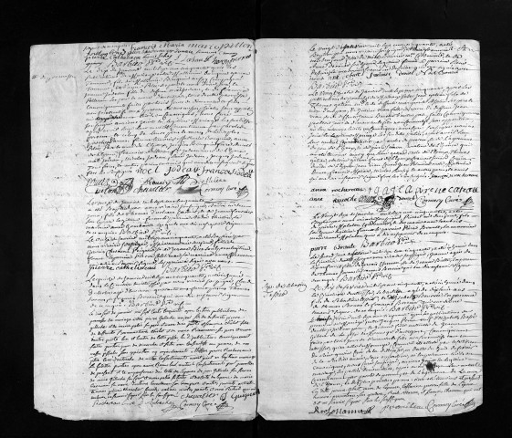 Collection du greffe. Baptêmes, mariages, sépultures, 1750