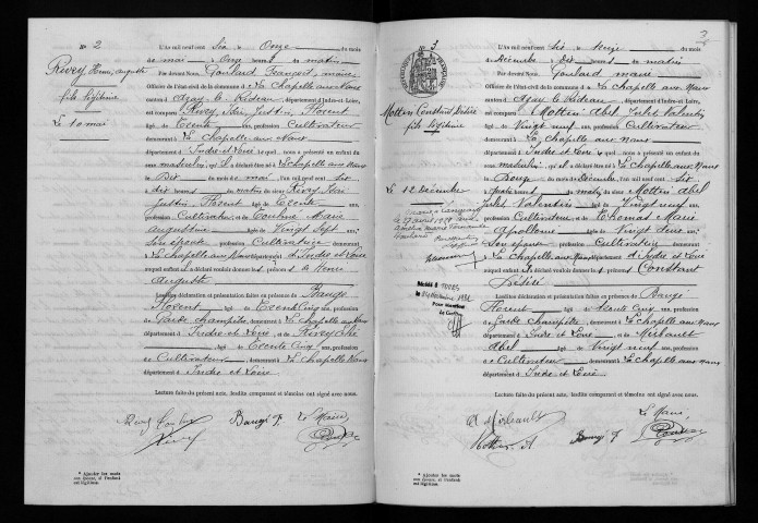 Naissances, 1906-1922