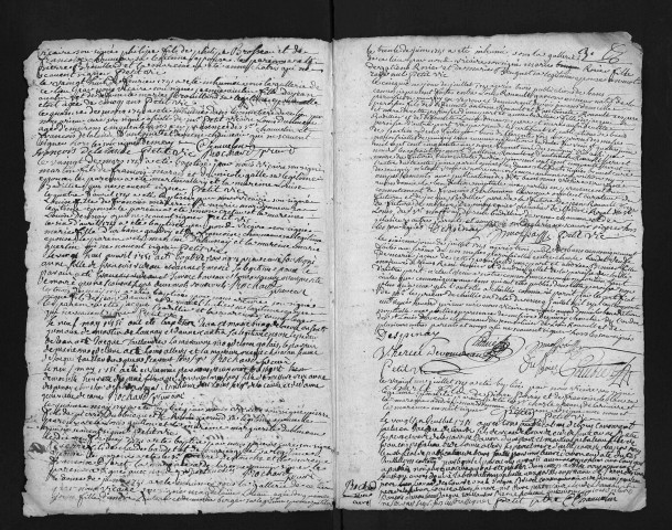 Collection du greffe. Baptêmes, mariages, sépultures, 1751-1754